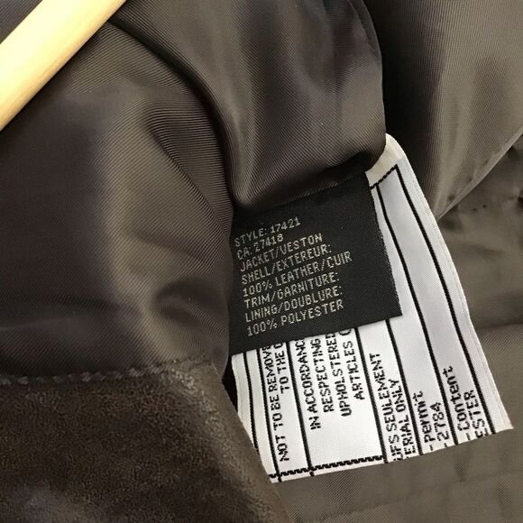 Brown leather blazer CRUZE genuine leather jacket dark brown contrasting small - Picture 9 of 16